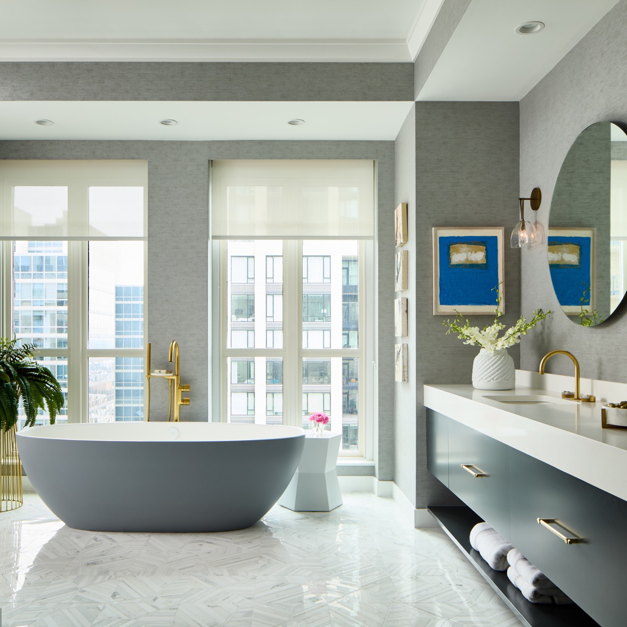 Chicago Gold Coast Luxury Bathroom